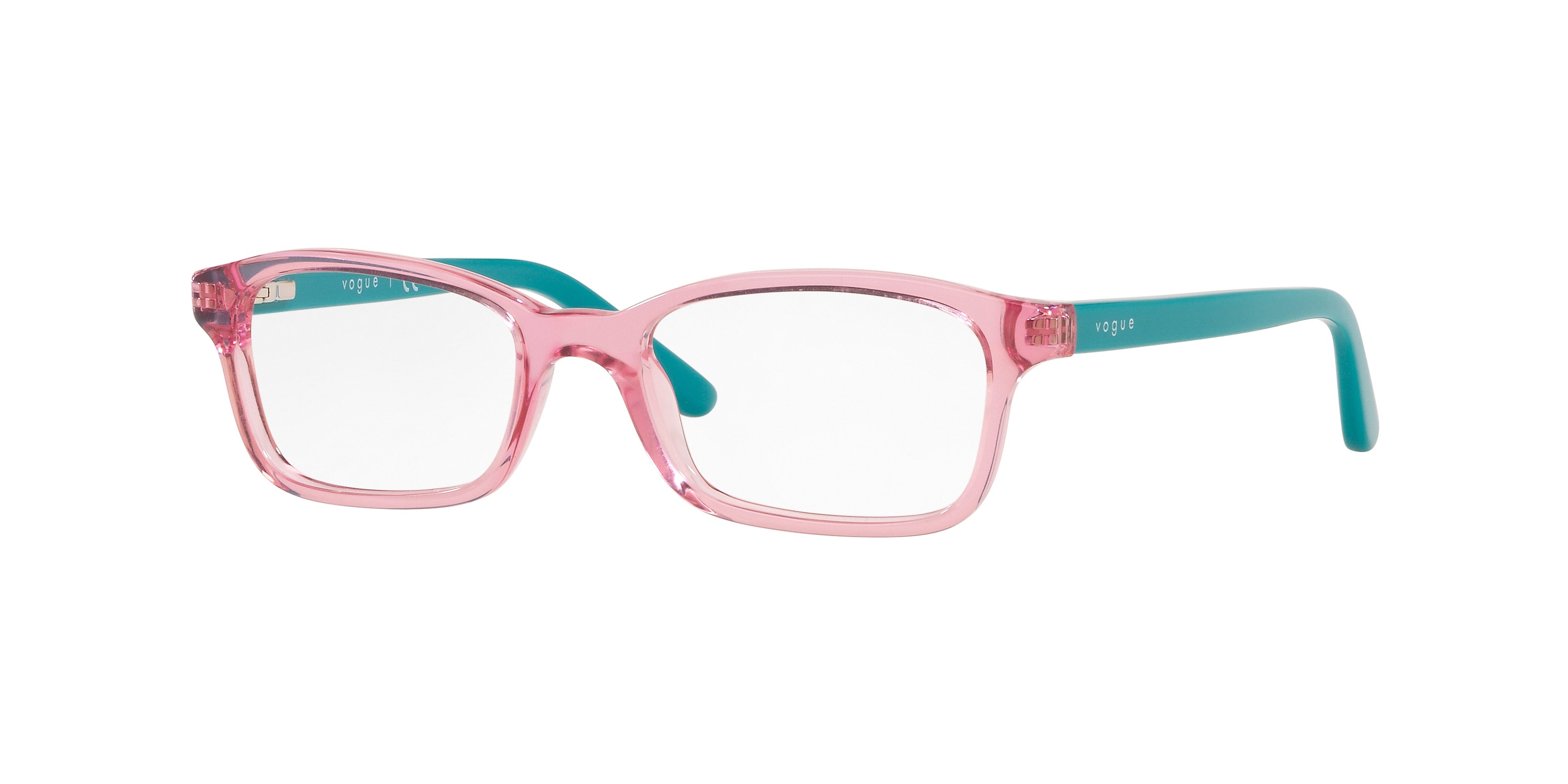 VOGUE JUNIOR OPHTHAL VY2002 Pillow Eyeglasses  2836-Top Transparent Pink 46-125-16 - Color Map Pink