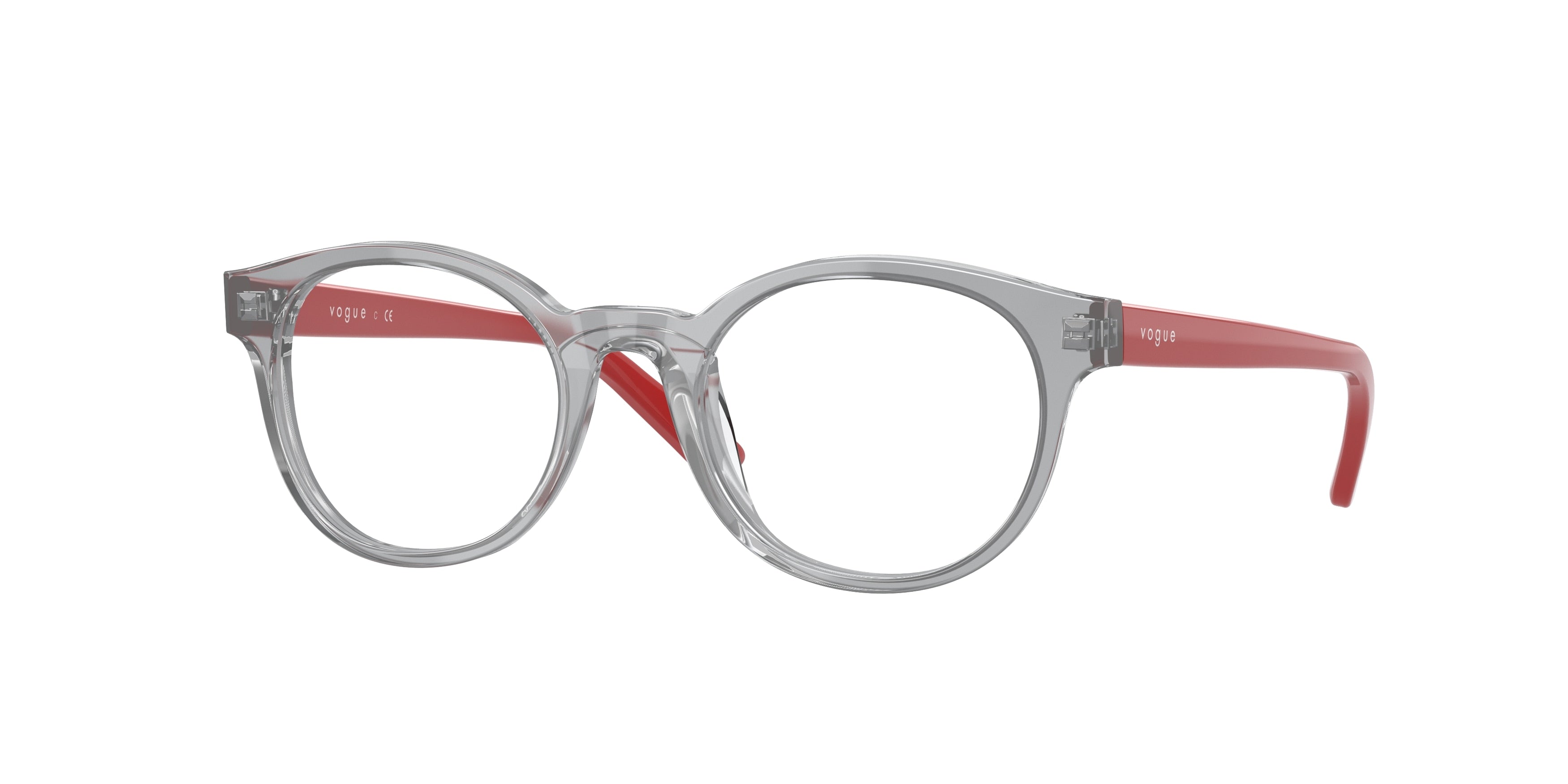 VOGUE JUNIOR OPHTHAL VY2008 Pillow Eyeglasses 2820-Transparent Grey 45-125-18 - Color Map Grey