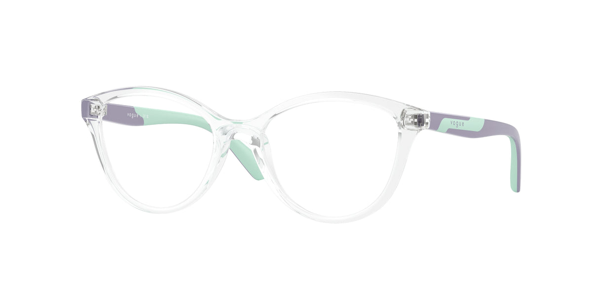Vogue Junior VY2019 Pillow Eyeglasses Unisex — Free Shipping - 48-125-16 / W745-Transparent