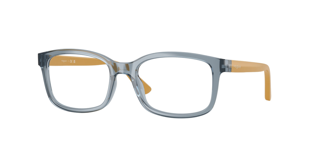 VOGUE JUNIOR OPHTHAL VY2030 Pillow Eyeglasses 2966-Transparent Light Blue 50-130-17 - Color Map Blue