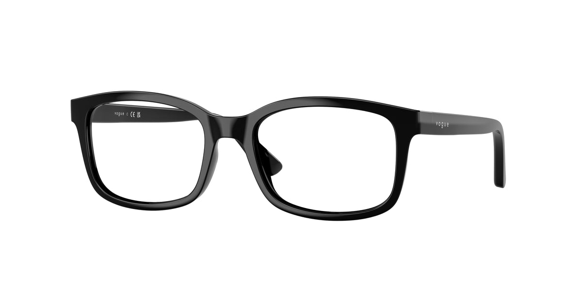 VOGUE JUNIOR OPHTHAL VY2030 Pillow Eyeglasses W44-Black 50-130-17 - Color Map Black