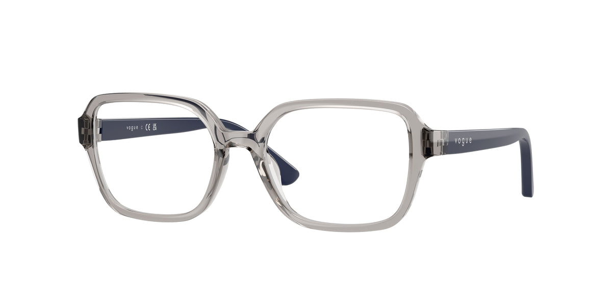 VOGUE JUNIOR OPHTHAL VY2032 Irregular Eyeglasses 2726-Transparent Grey 49-130-16 - Color Map Grey