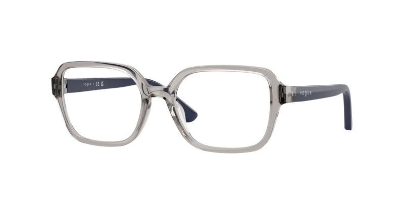 VOGUE JUNIOR OPHTHAL VY2032 Irregular Eyeglasses 2726-Transparent Grey 49-130-16 - Color Map Grey
