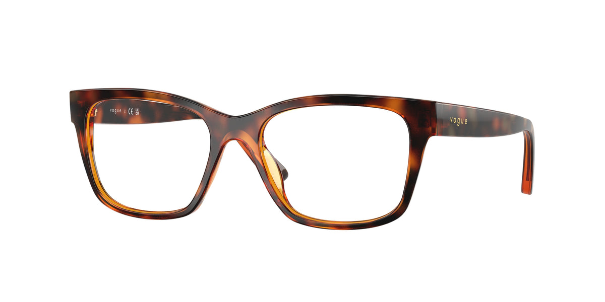 VOGUE JUNIOR OPHTHAL VY2034 Pillow Eyeglasses 2718-Total Dark Havana 51-135-16 - Color Map Brown