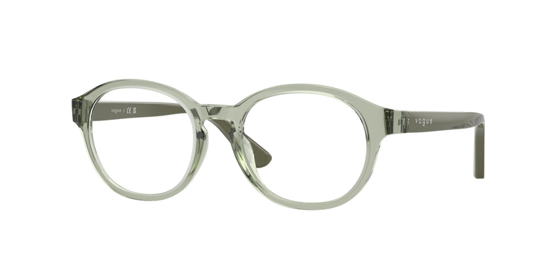 VOGUE JUNIOR OPHTHAL VY2041 Phantos Eyeglasses 3022-Transparent Green 47-130-17 - Color Map Green