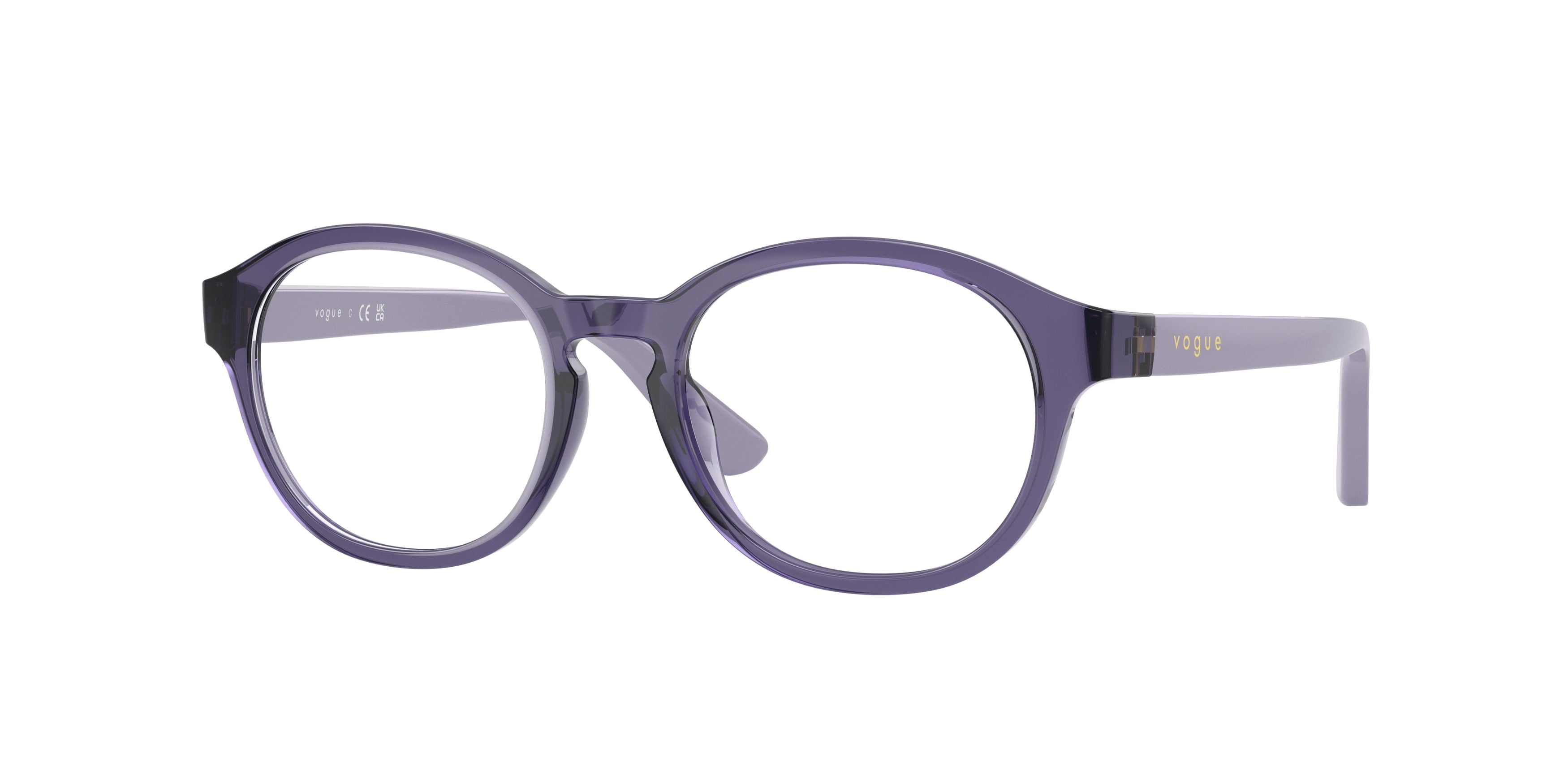 VOGUE JUNIOR OPHTHAL VY2041 Phantos Eyeglasses 3267-Transparent Violet 47-130-17 - Color Map Violet
