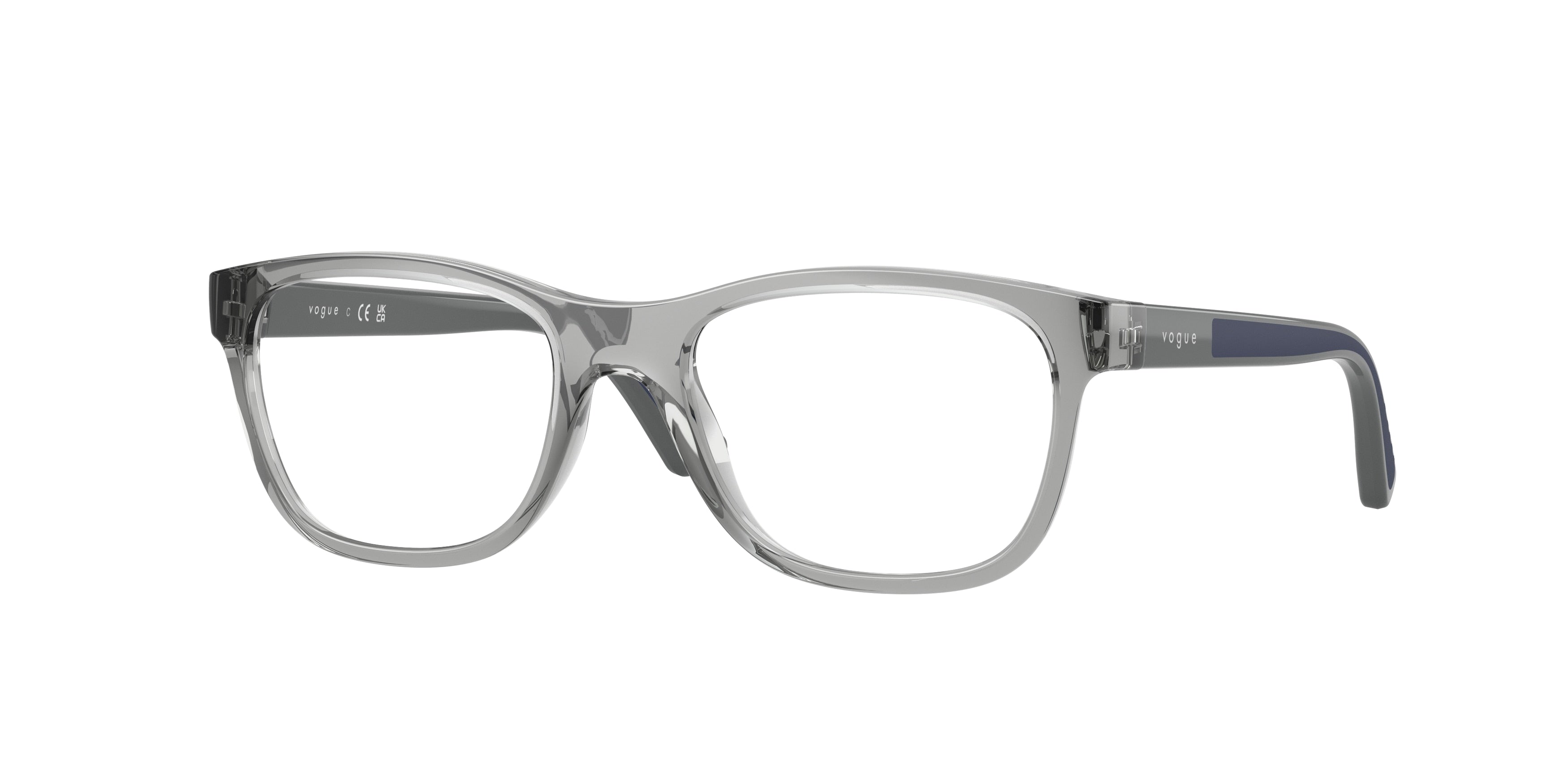VOGUE JUNIOR OPHTHAL VY2042 Pillow Eyeglasses 2283-Transparent Grey 48-125-17 - Color Map Grey