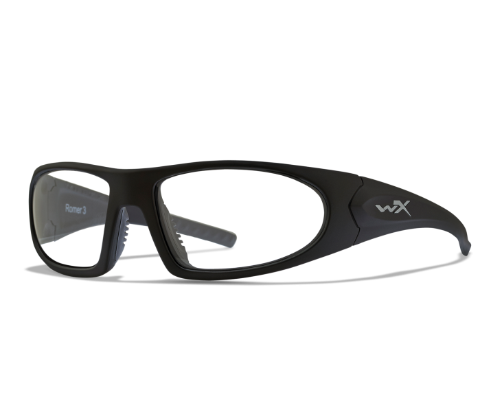 Wiley X ROMER 3 Full Rim Sunglasses  Matte Black 63-19-128