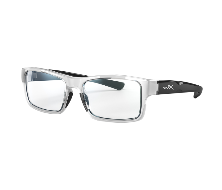 Wiley X WX SPECTRE Eyeglasses Full Rim GLOSS CRYSTAL GREY/BLACK Clear Gloss Crystal Grey/black 54-17-135