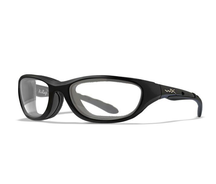 Wiley X AIRRAGE Oval Sunglasses Gloss Black 61-18-124