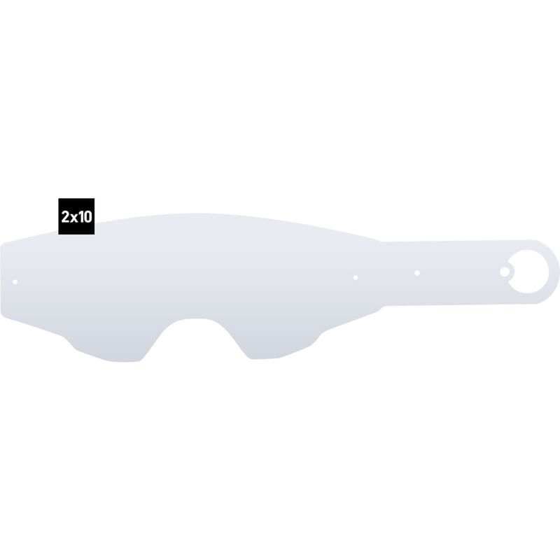 Spy Foundation Tear Off 10 Pack X 2 Goggles Clear Medium, Large, 20 pack