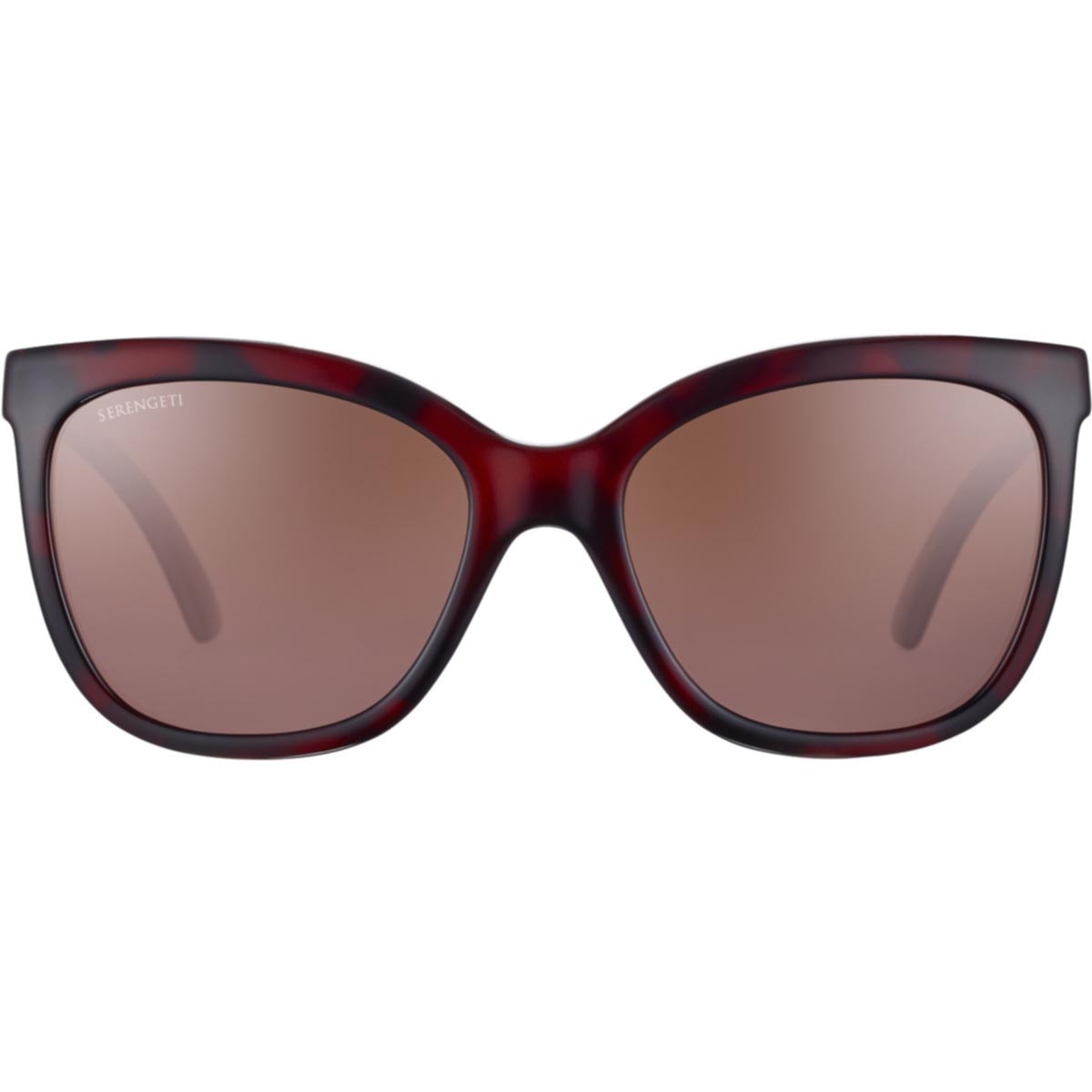 Serengeti Agata Sunglasses Red Tortoise Shiny Medium, Large