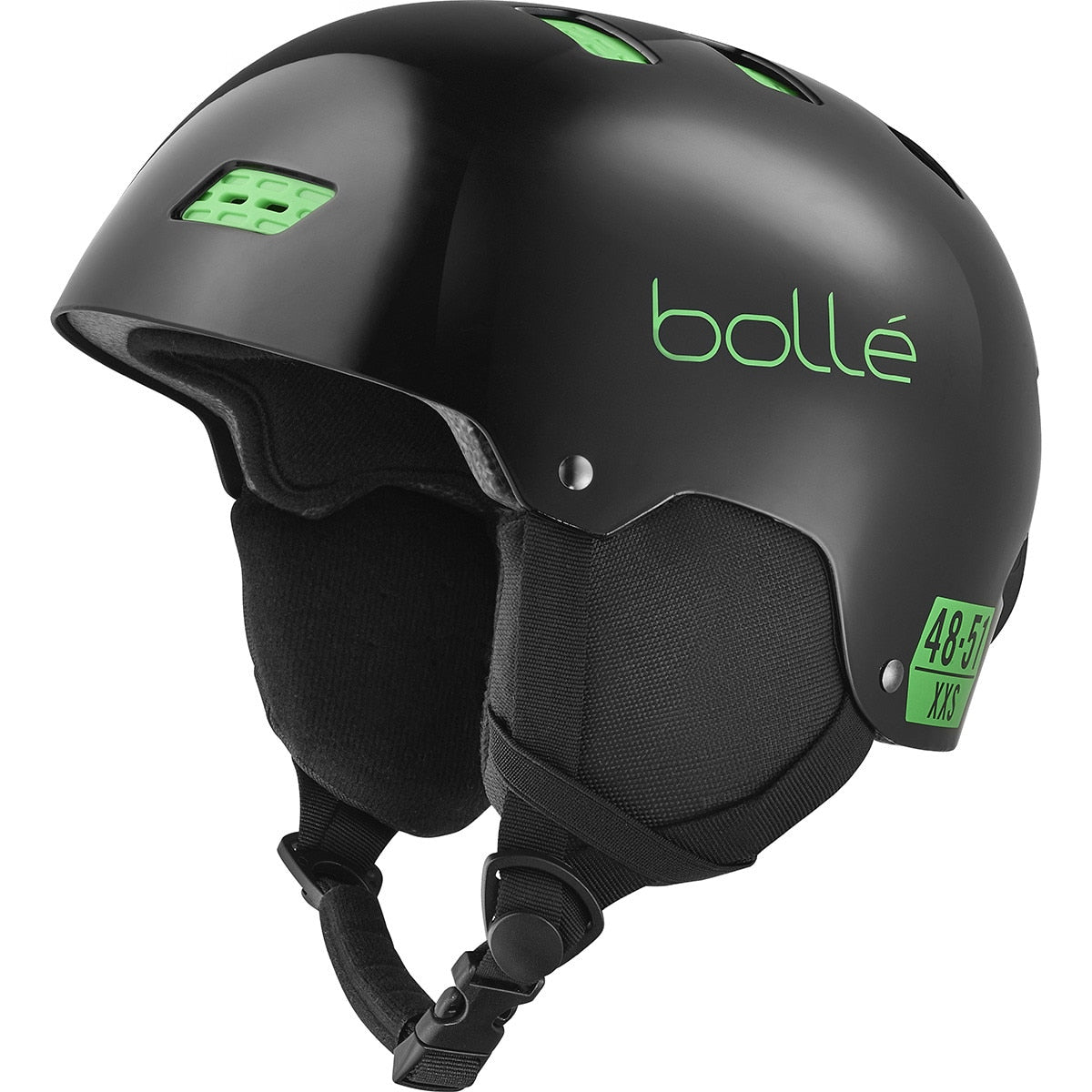 Bolle B-Rent Youth 2.0 Snow Helmet Black Shiny Extra Small XS 51-53