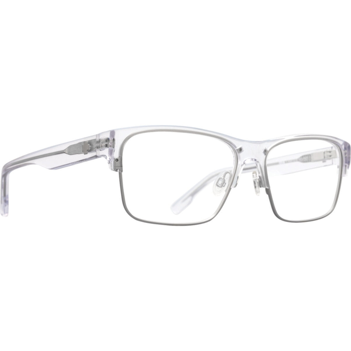 Spy BRODY 5050 59 Eyeglasses Crystal Matte Silver Extra Large