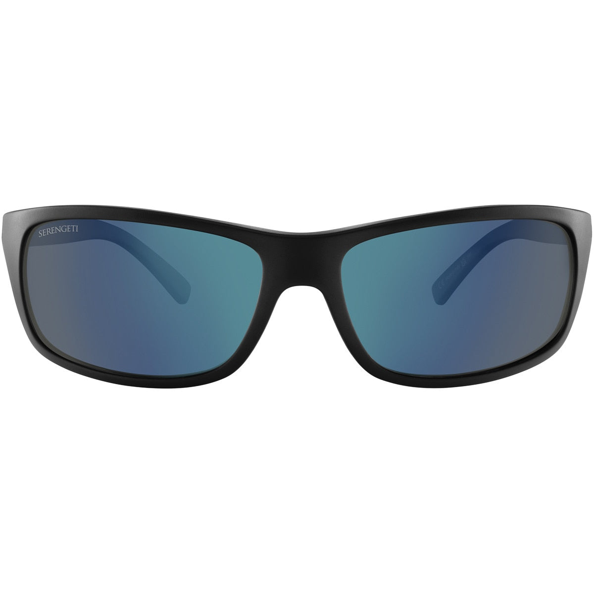 Serengeti Bormio Sunglasses Matte Black Medium, Large