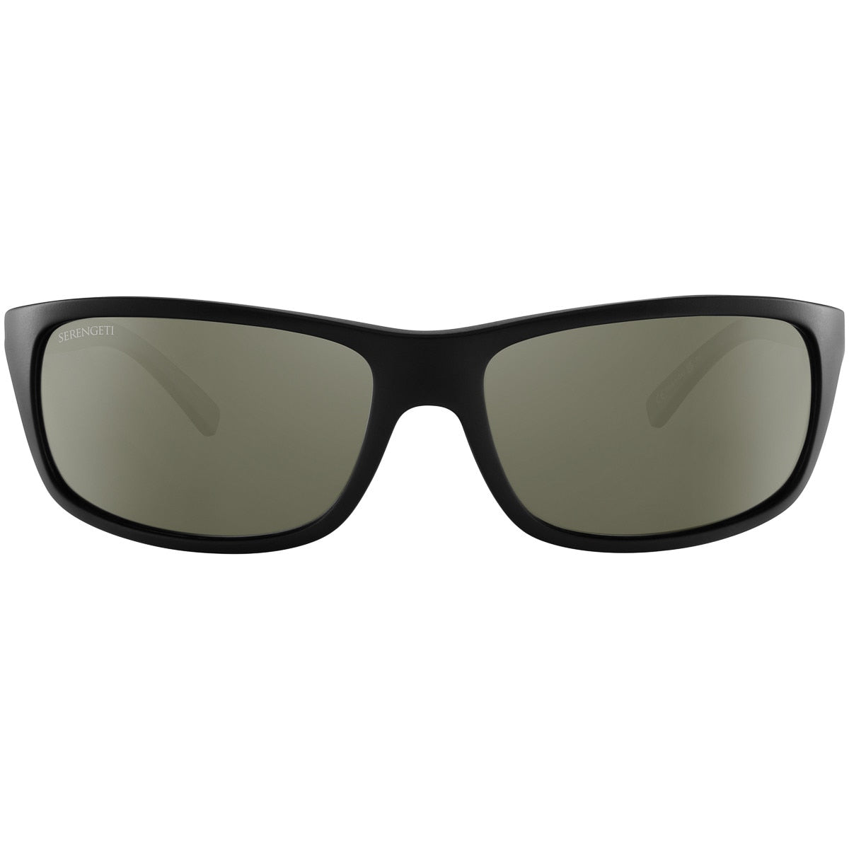 Serengeti Bormio Sunglasses Matte Black Medium, Large