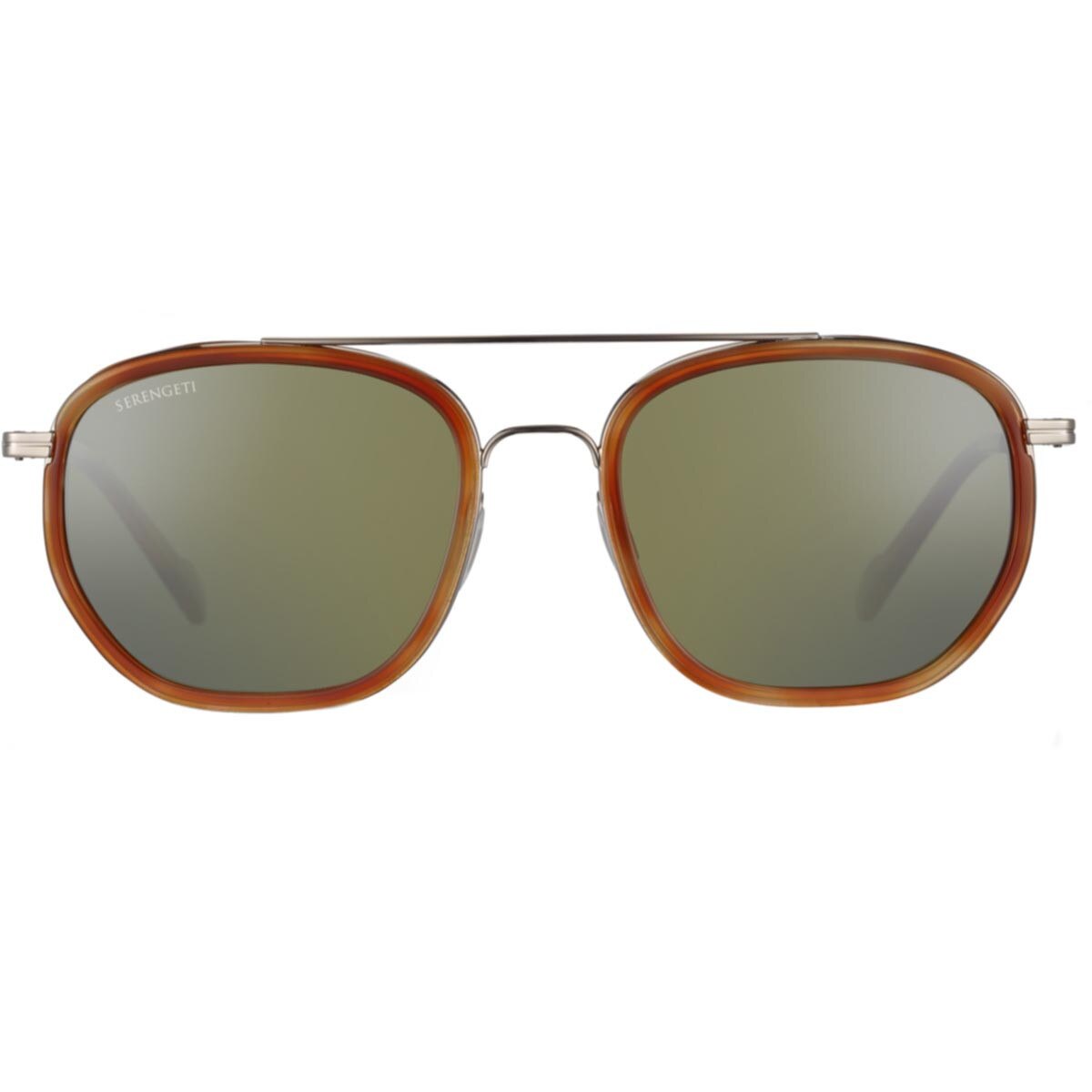 Serengeti Boron Sunglasses Light Gold Orange Turtoise Acetate Large