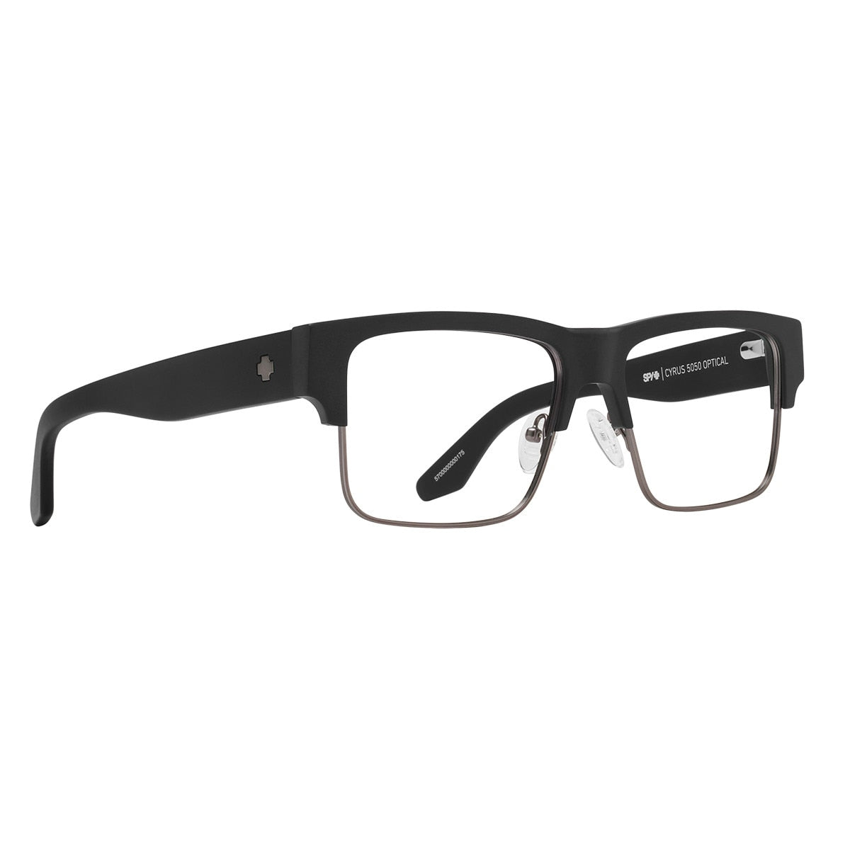 Spy CYRUS 5050 OPTICAL 58 Eyeglasses Matte Black Matte Dark Gunmetal Large