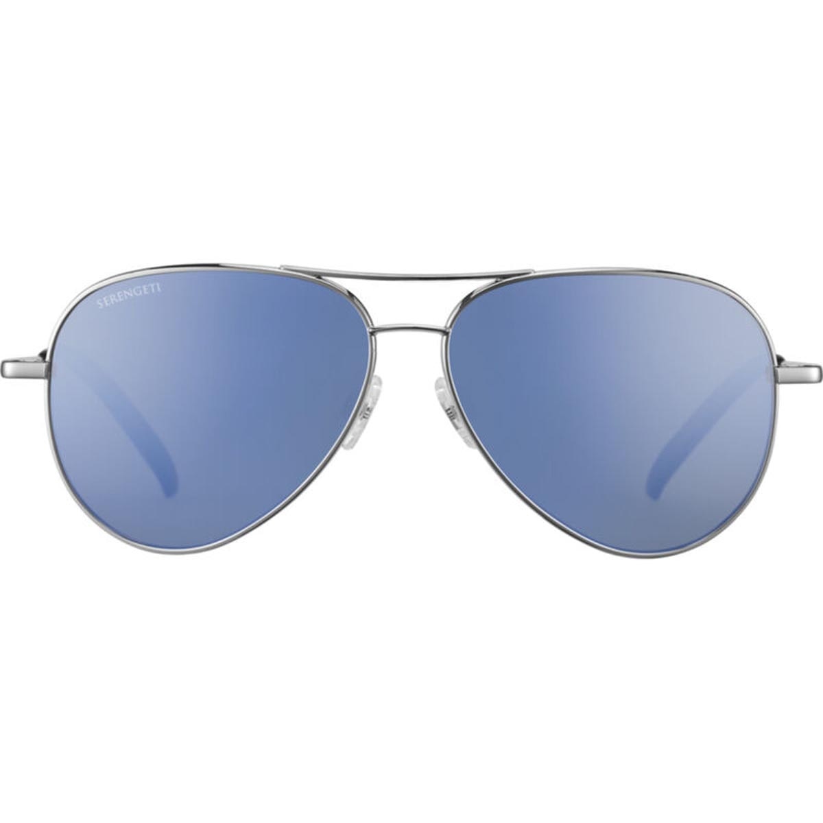 Serengeti Carrara Sunglasses Shiny Silver Medium