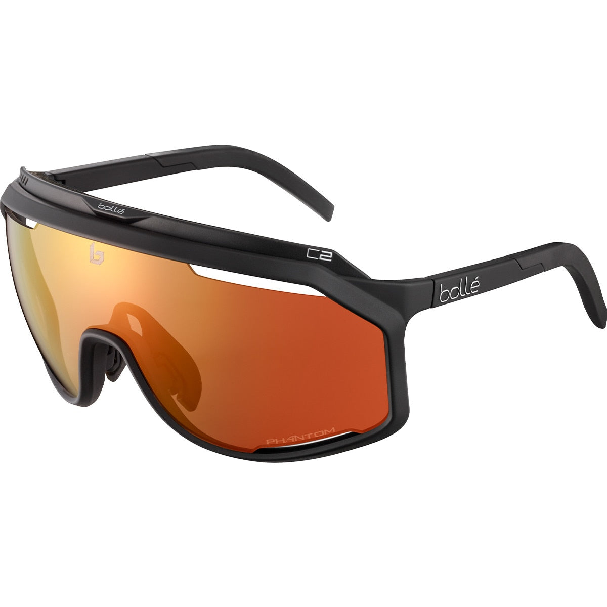 Bolle Chronoshield Sunglasses Black Matte Medium, Large