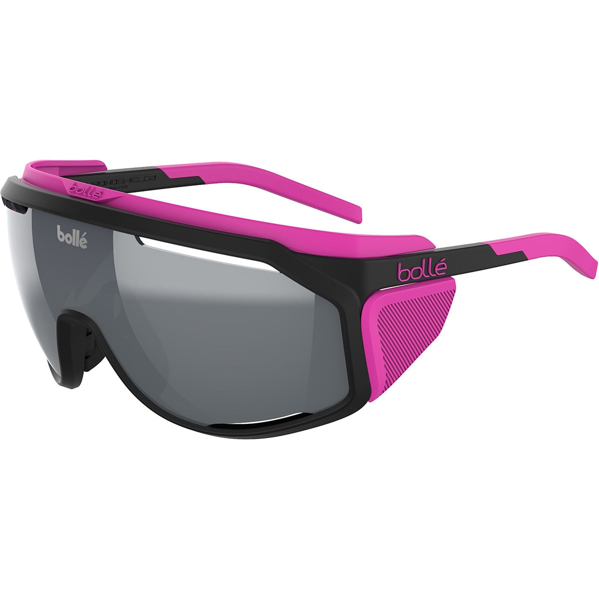Bolle Chronoshield Sunglasses Mt Black Matte Pink Heritage Medium, Large