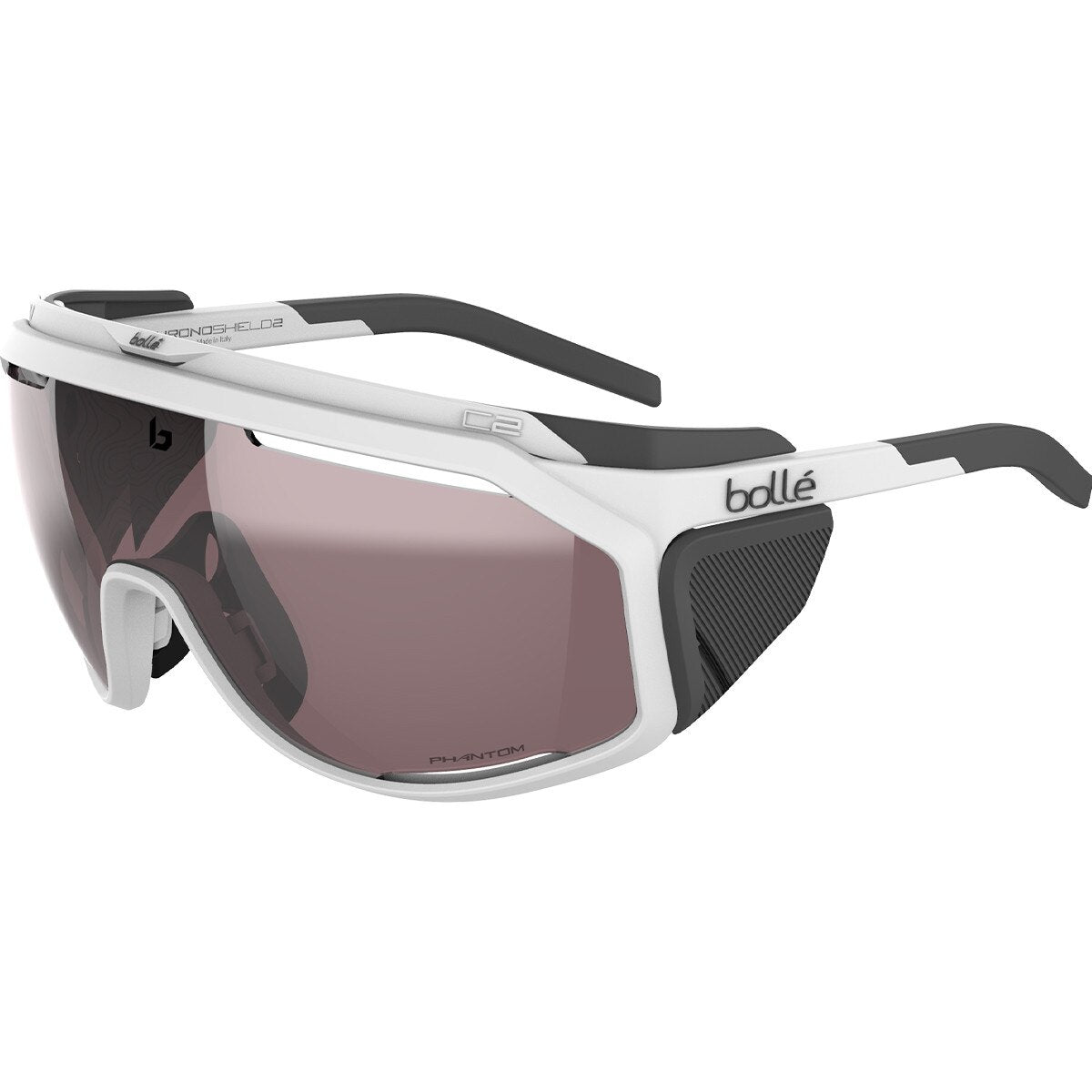 Bolle Chronoshield Sunglasses Mt White Matte Medium, Large