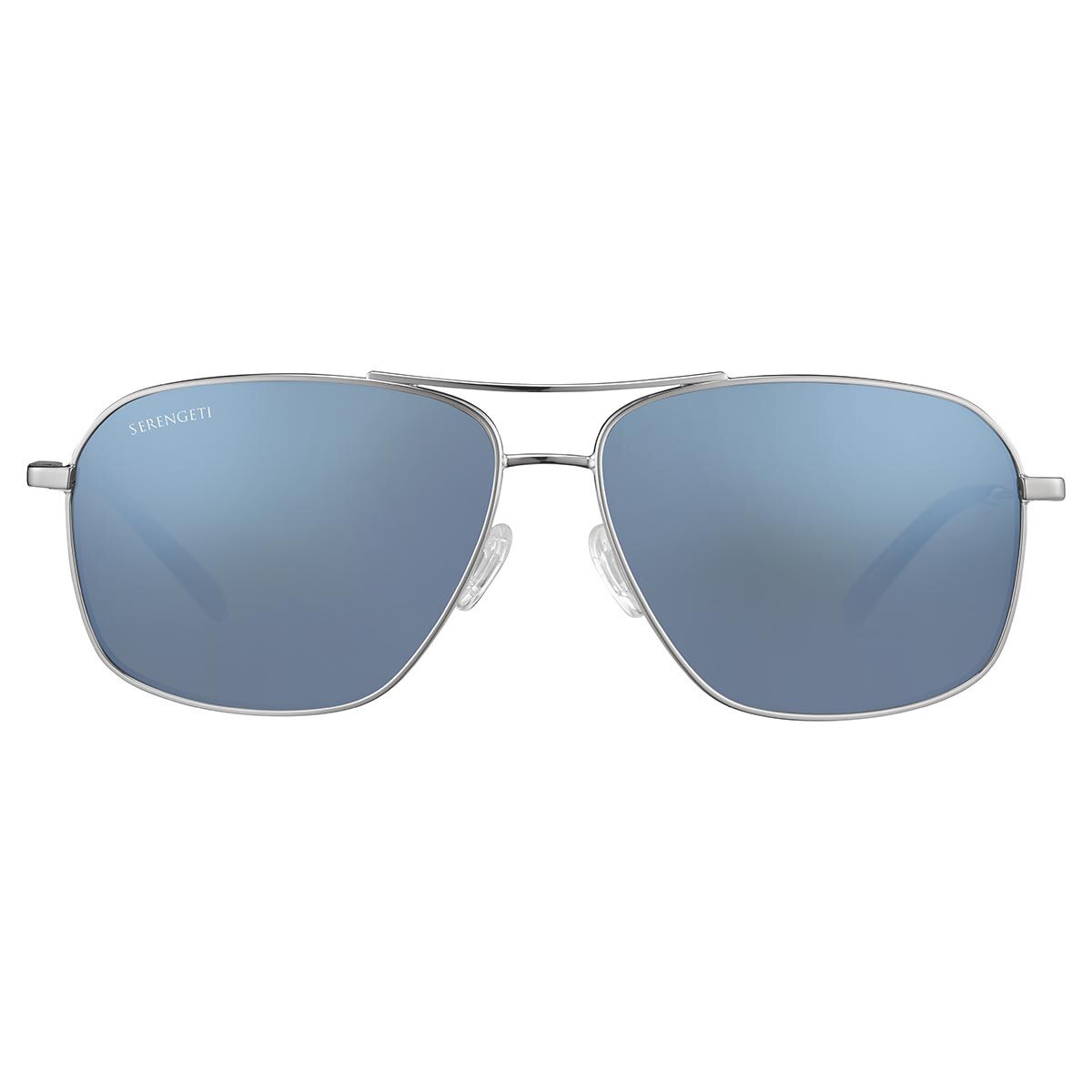 Serengeti DORWINN Sunglasses Shiny Silver Extra Large
