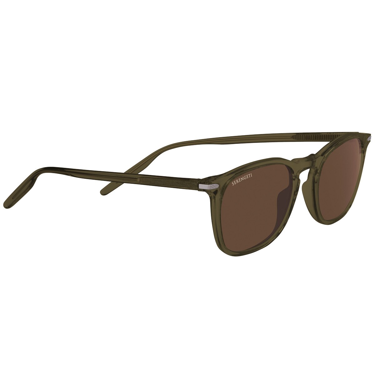 Serengeti Delio Large Sunglasses Crystal Khaki Large