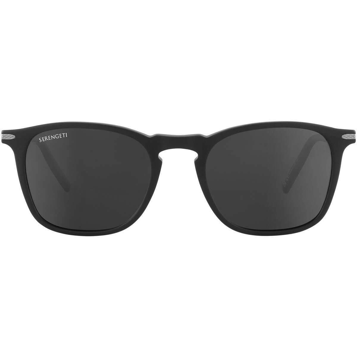 Serengeti Delio Sunglasses Matte Black Medium, Large