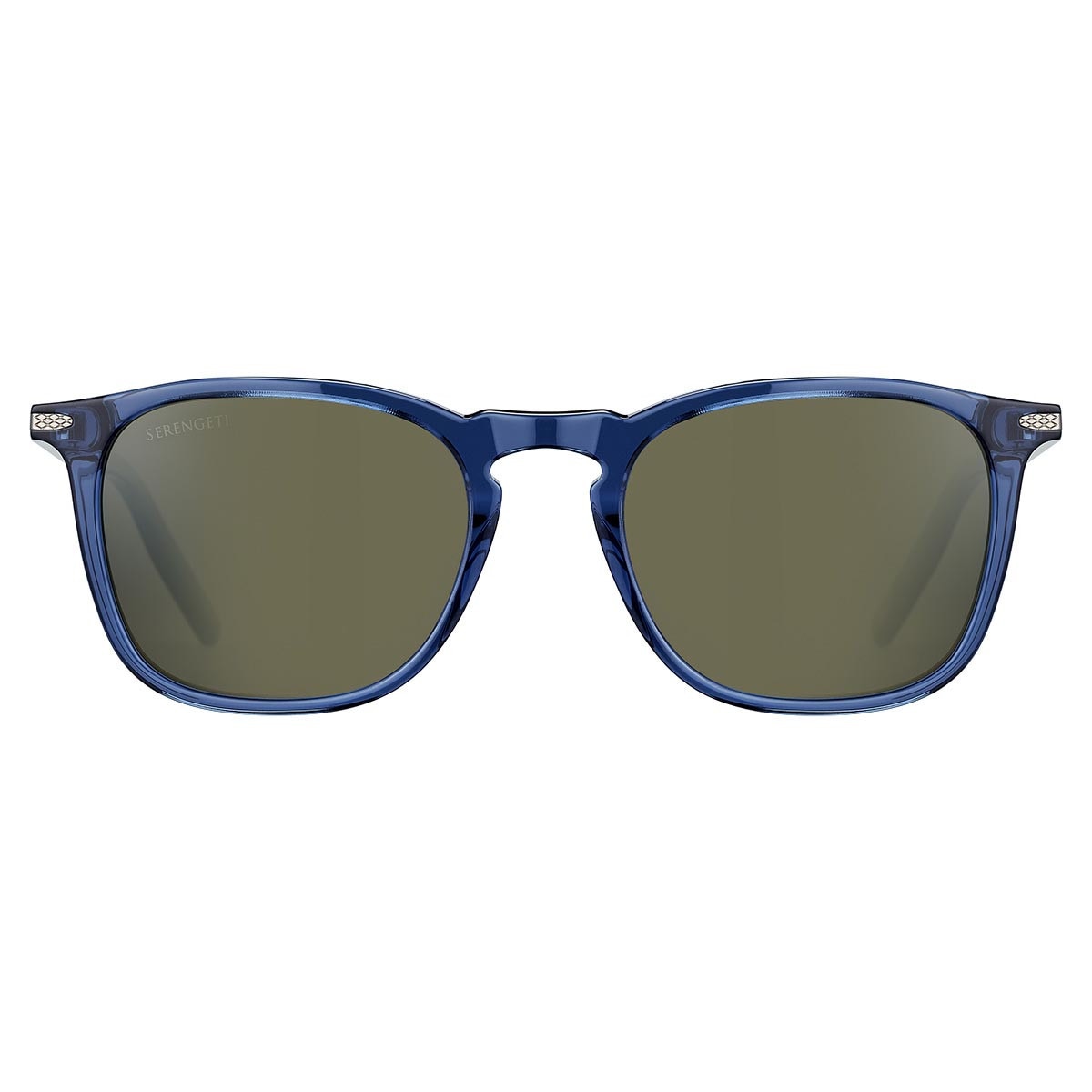 Serengeti Delio Sunglasses Shiny Dark Blue Medium, Large