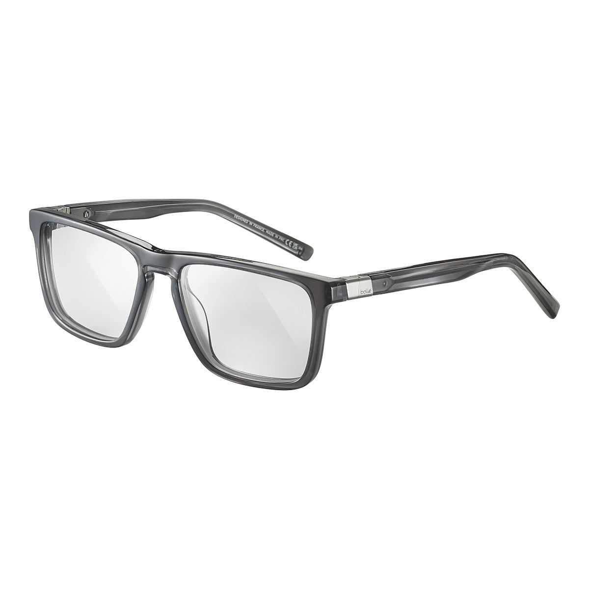 Bolle Epid 01 Eyeglasses Transparent Dark Grey Shiny Medium