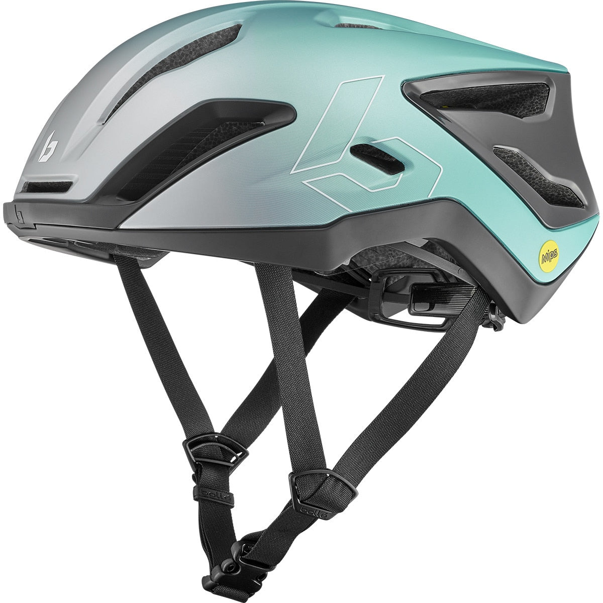 Bolle Exo Mips Cycling Helmet Green & Grey Metallic Small S 52-55