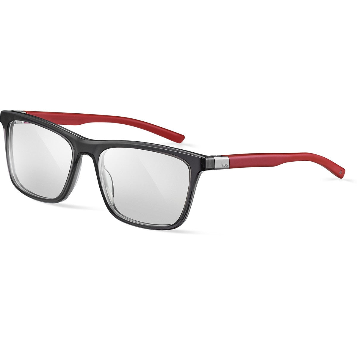 Bolle Feld 01 Eyeglasses  Transparent Smoke Shiny Red Matte Large