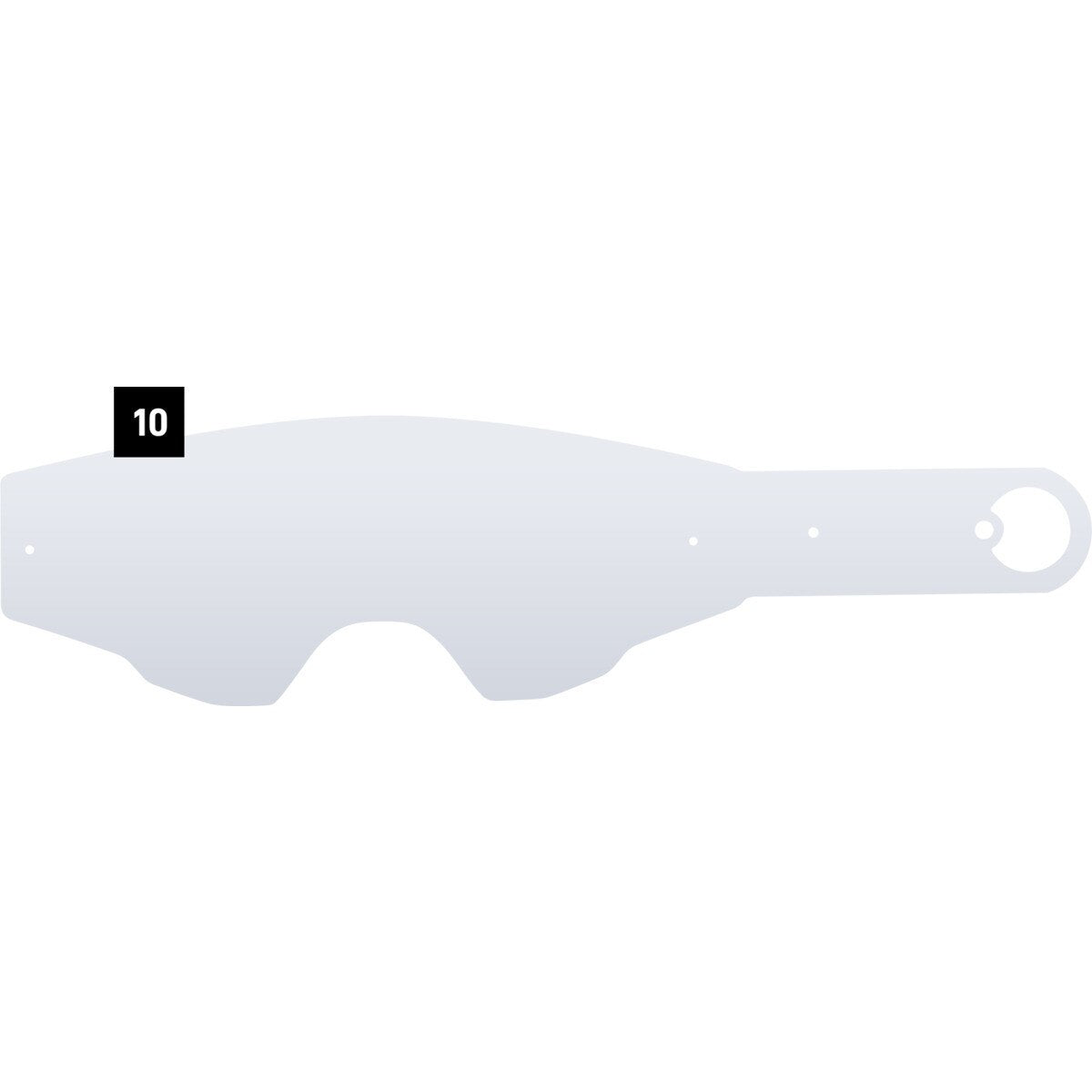 Spy Foundation Tear Off Accessories Clear Medium, Large, 20 pack