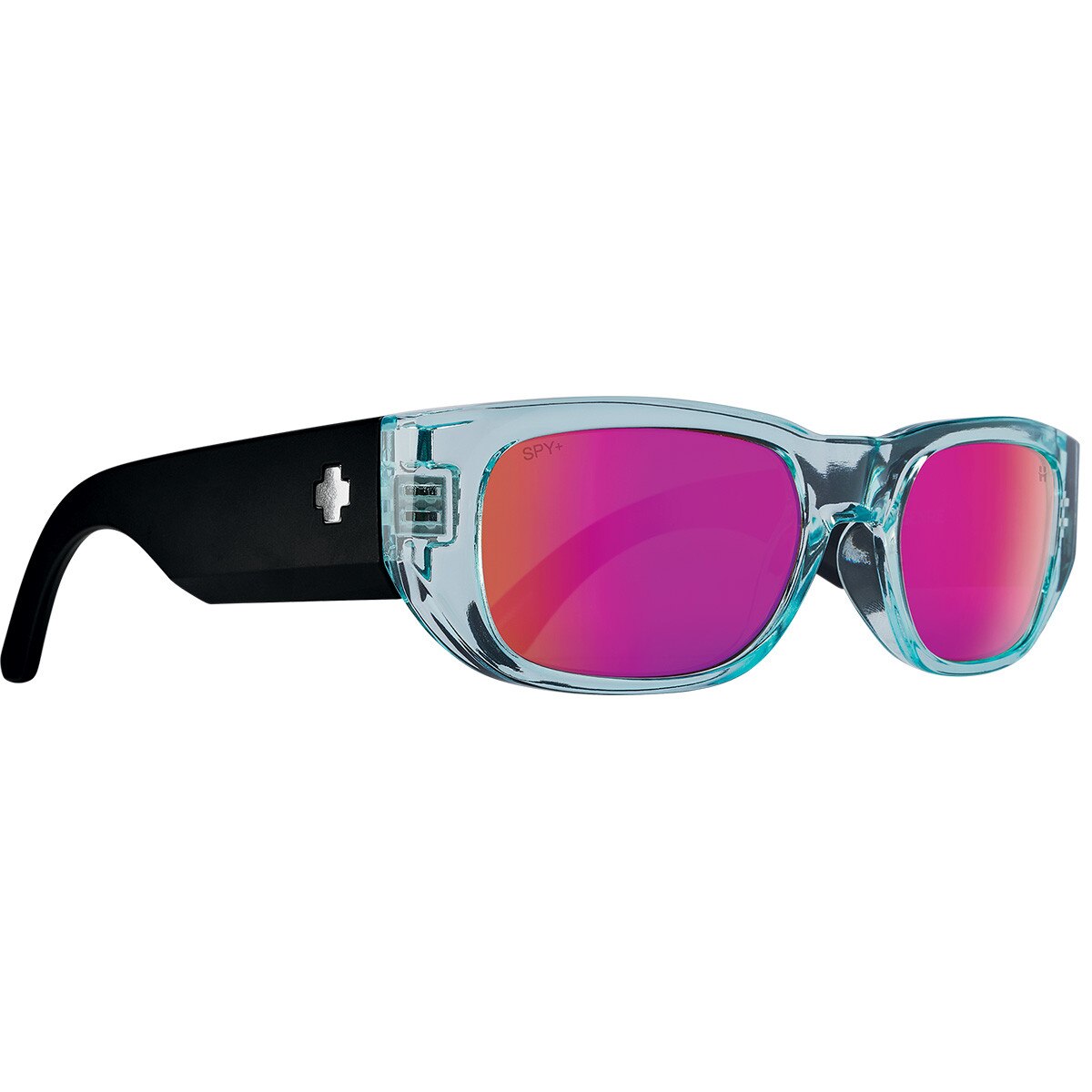 Spy GENRE Sunglasses Translucent Aqua Matte Black 54-20-143