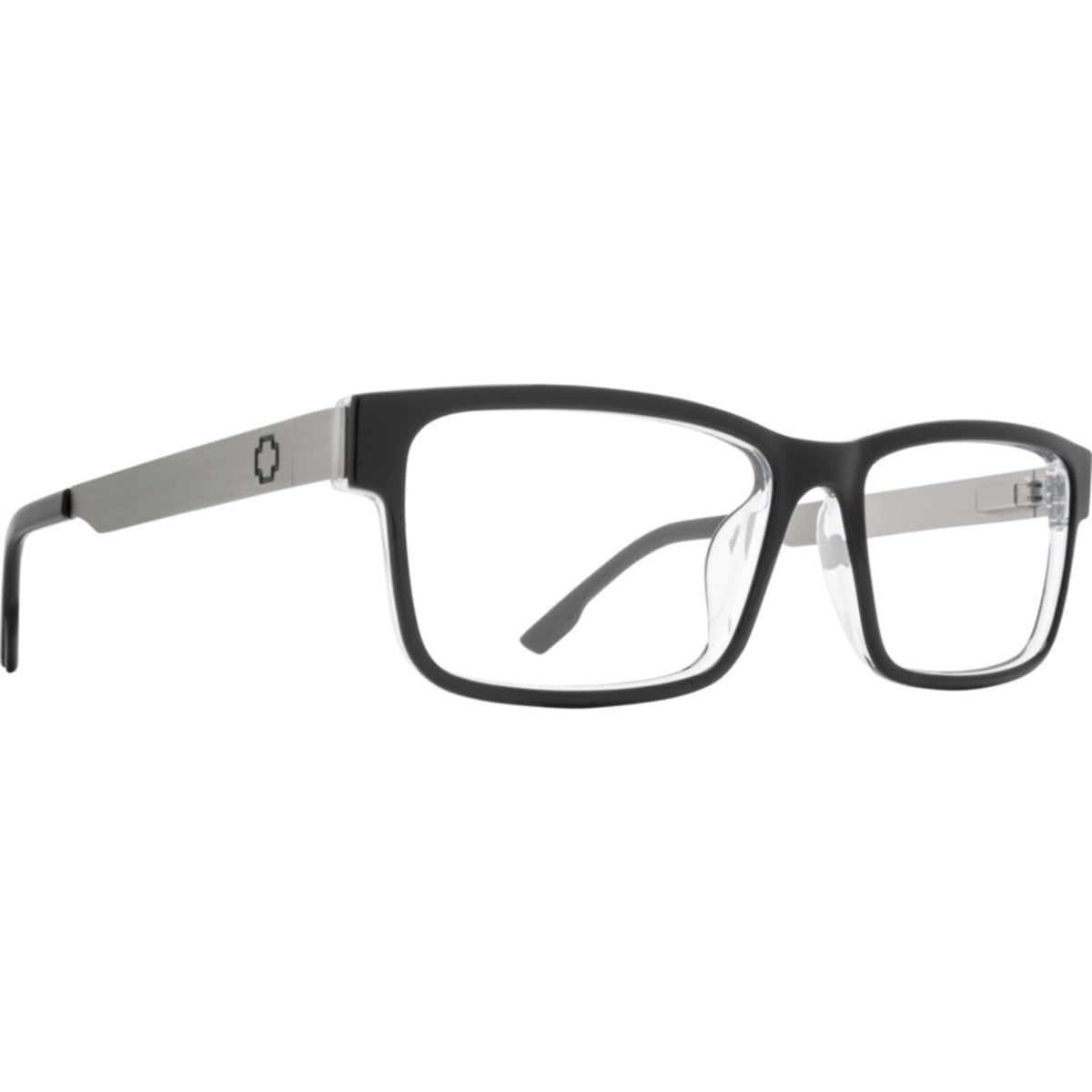 Spy HALE 58 Eyeglasses  Black Clear Gunmetal Medium