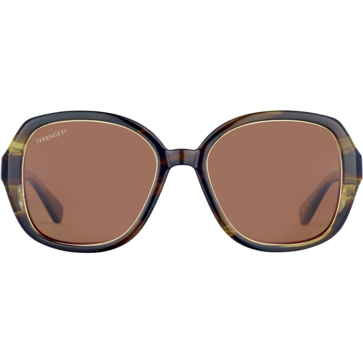 Serengeti Hayworth Sunglasses Shiny Ocre Tortoise Small, Medium