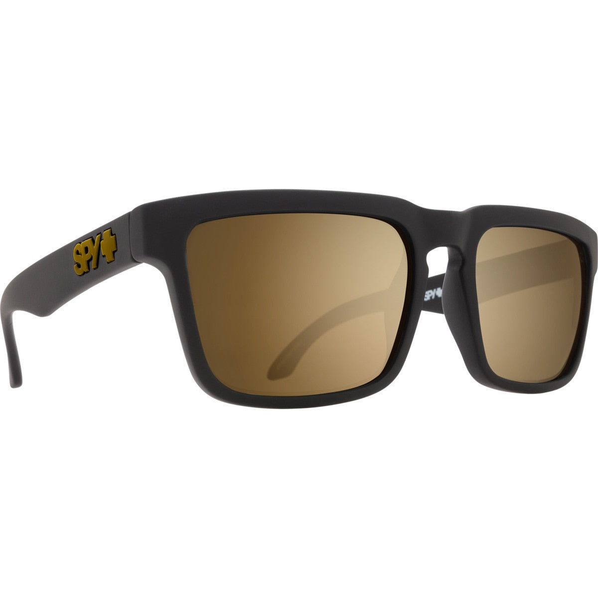 Spy Helm Low Bridge Fit Sunglasses  Soft Matte Black Medium-Large