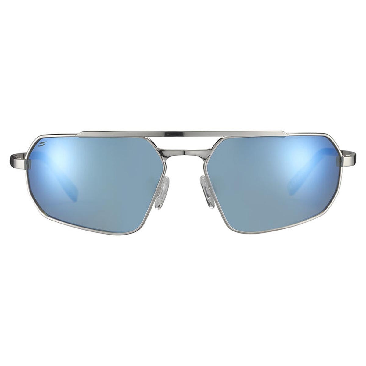 Serengeti Hinkley Sunglasses  Shiny Silver Medium-Large, Large