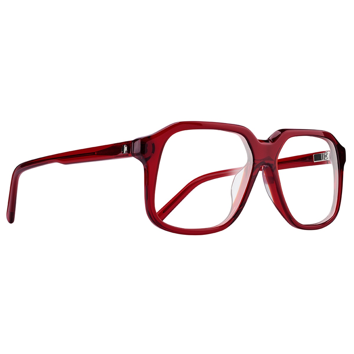 Spy Hot Spot Optical 56 Eyeglasses Translucent Brick Medium-Large