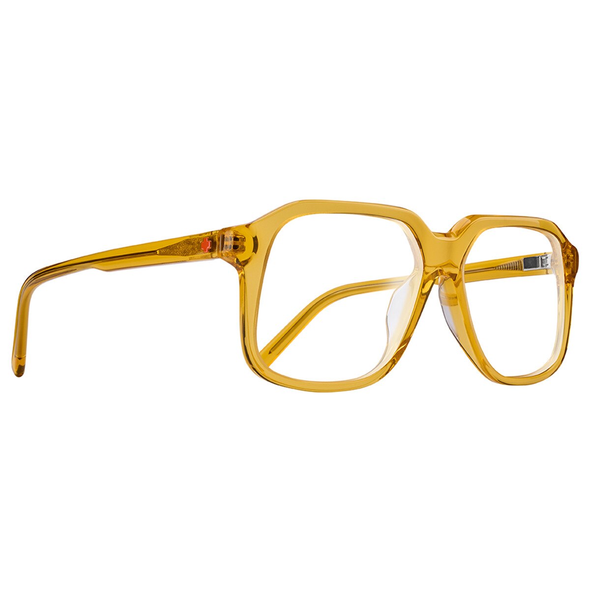 Spy Hot Spot Optical 56 Eyeglasses Translucent Honey Medium-Large