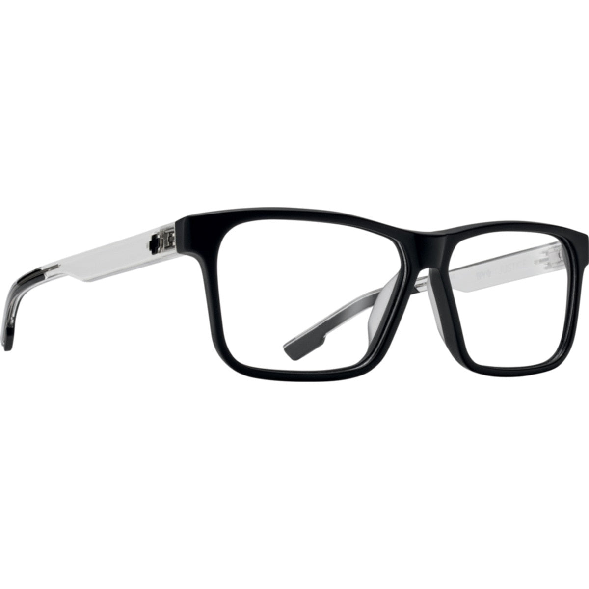 Spy JUSTICE 59 Eyeglasses Matte Black Gloss Crystal Large-Extra Large