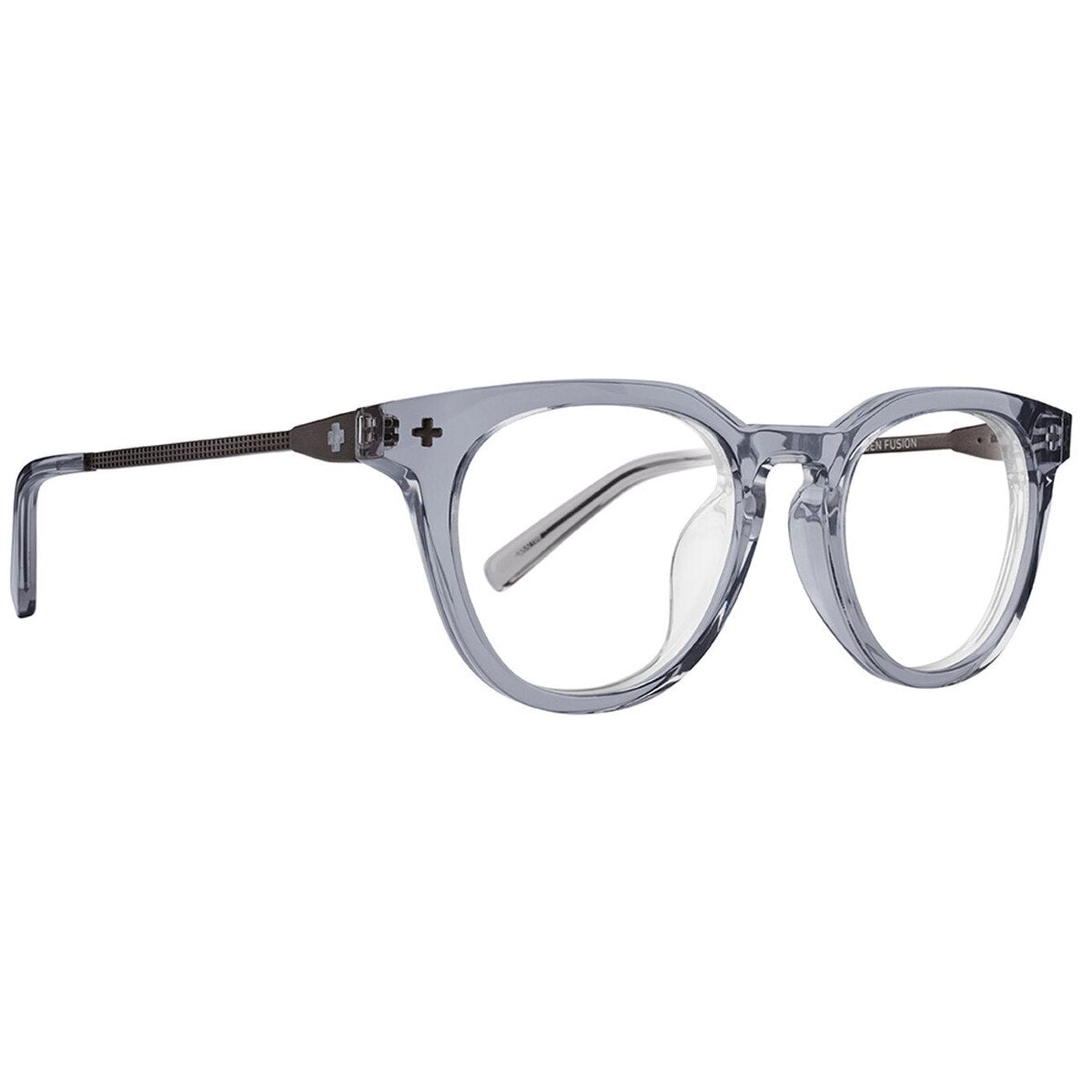 Spy KADEN FUSION 50 Eyeglasses Crystal Smoke Brushed Black Medium-Large