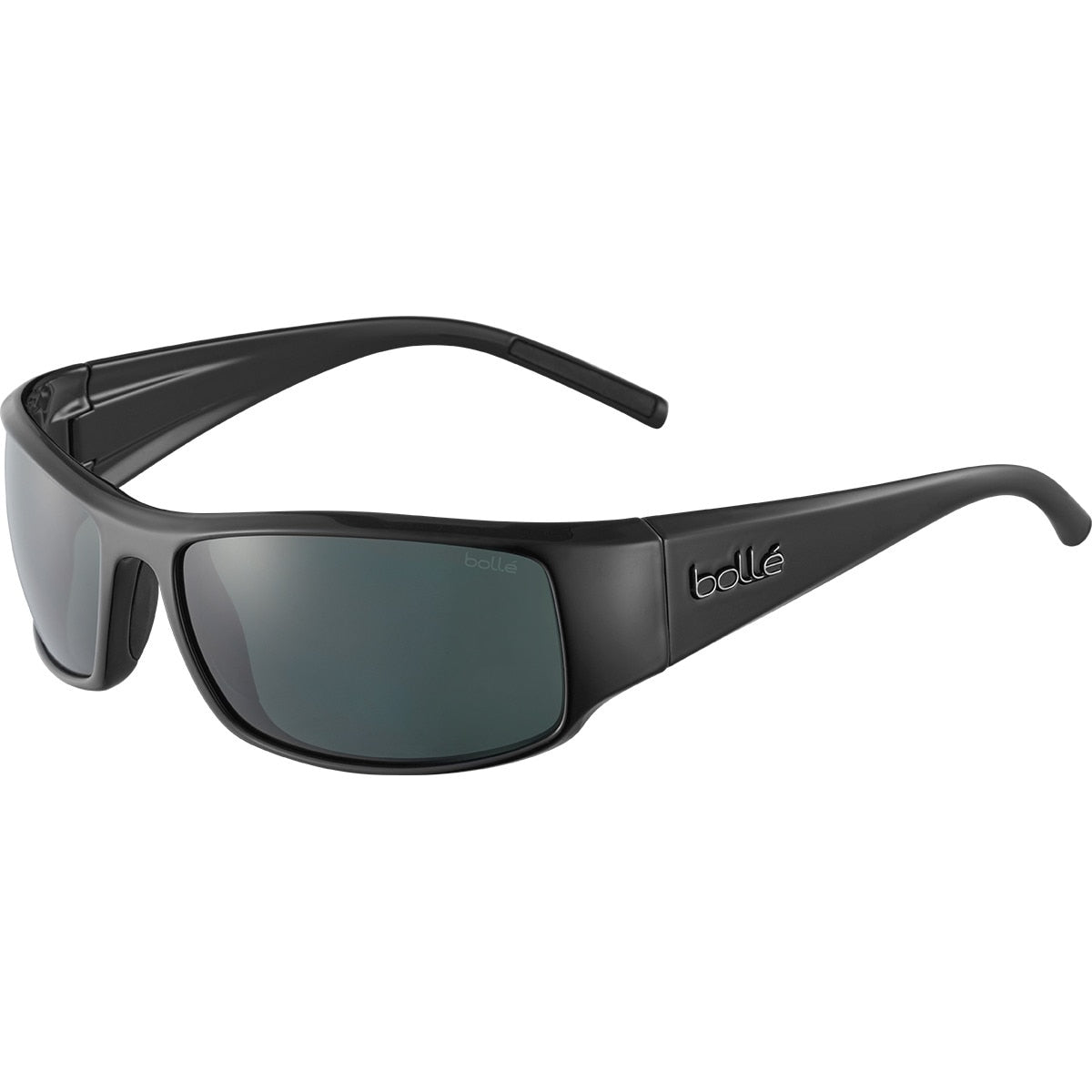 Bolle King Sunglasses Black Shiny Large