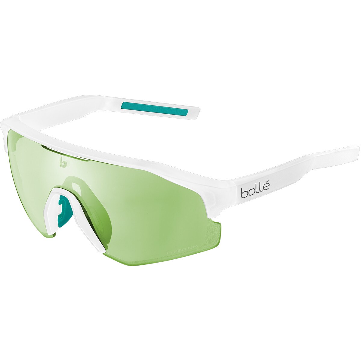 Bolle Lightshifter Sunglasses White Matte Glaz Small, Medium