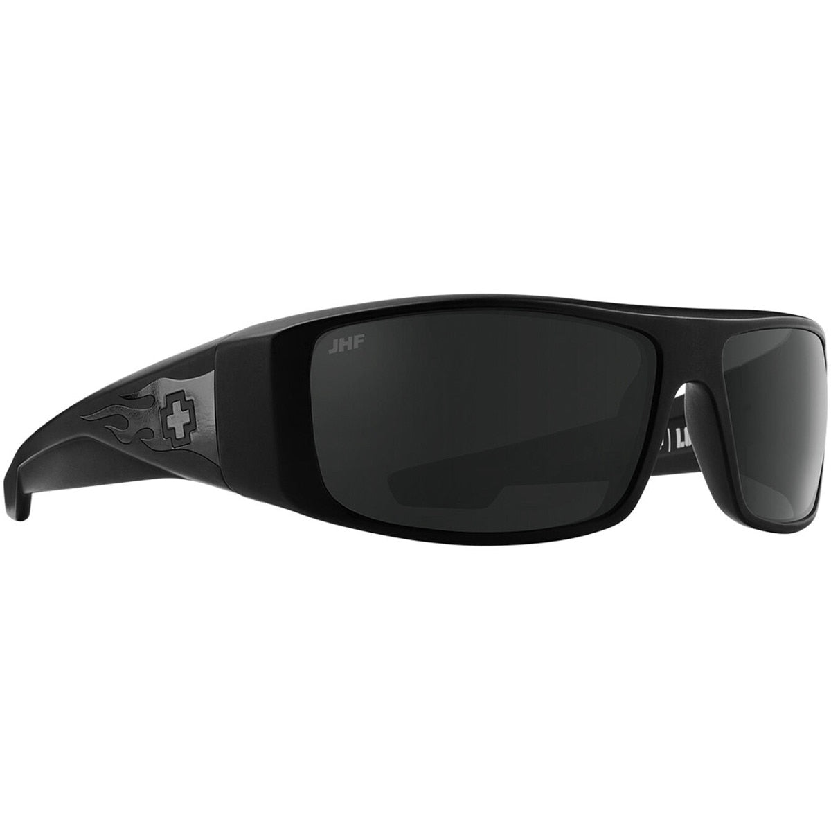 Spy Logan Sunglasses Matte Black Gloss Black Flames Small-Medium, One size