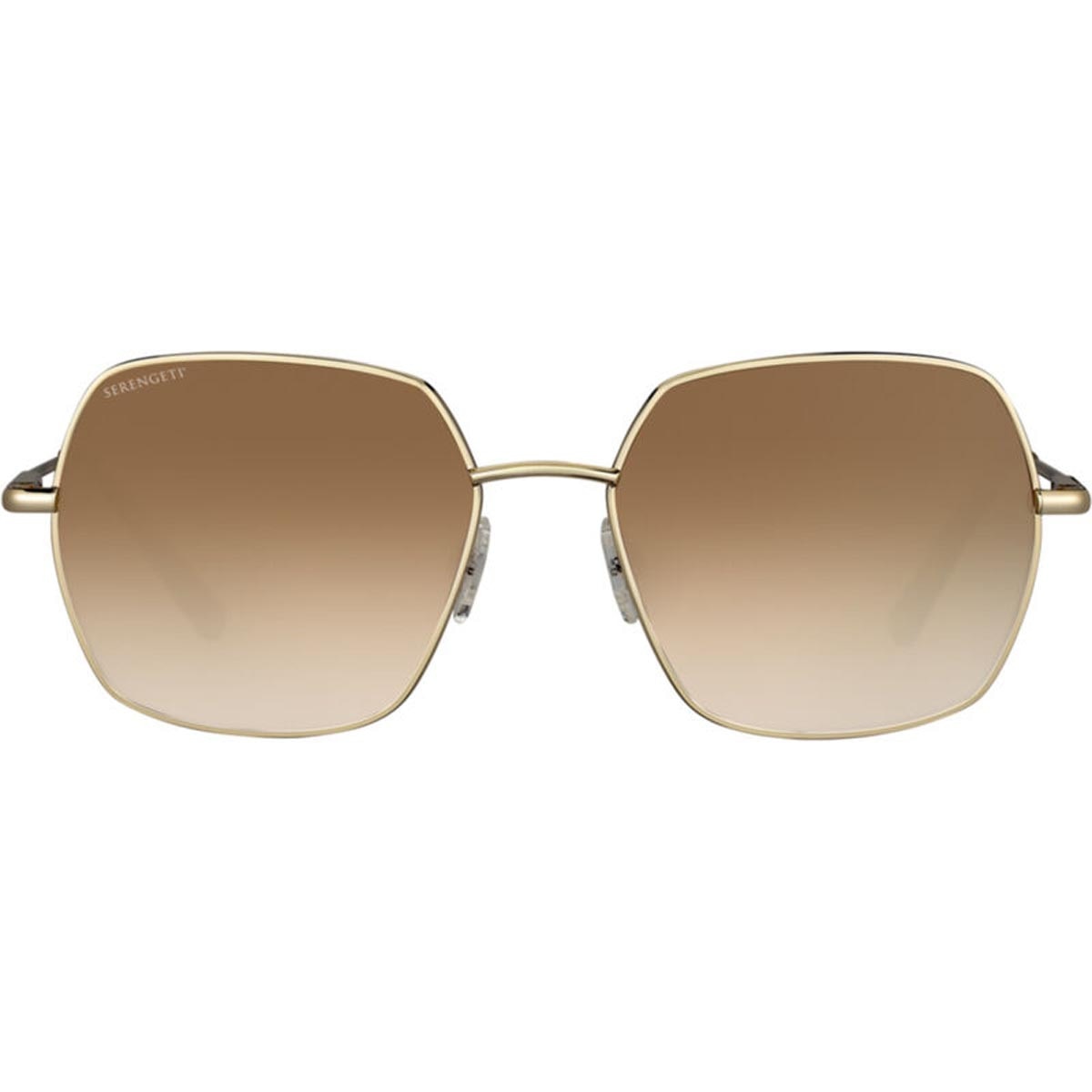 Serengeti Loy Sunglasses Shiny Light Gold Medium, Medium-Large, Large