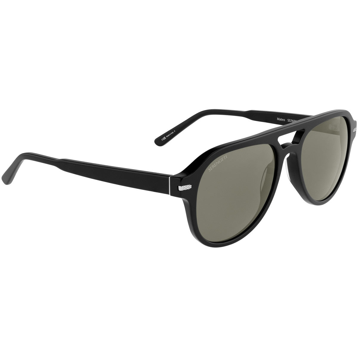 Serengeti MATEO Sunglasses  Shiny Black Medium