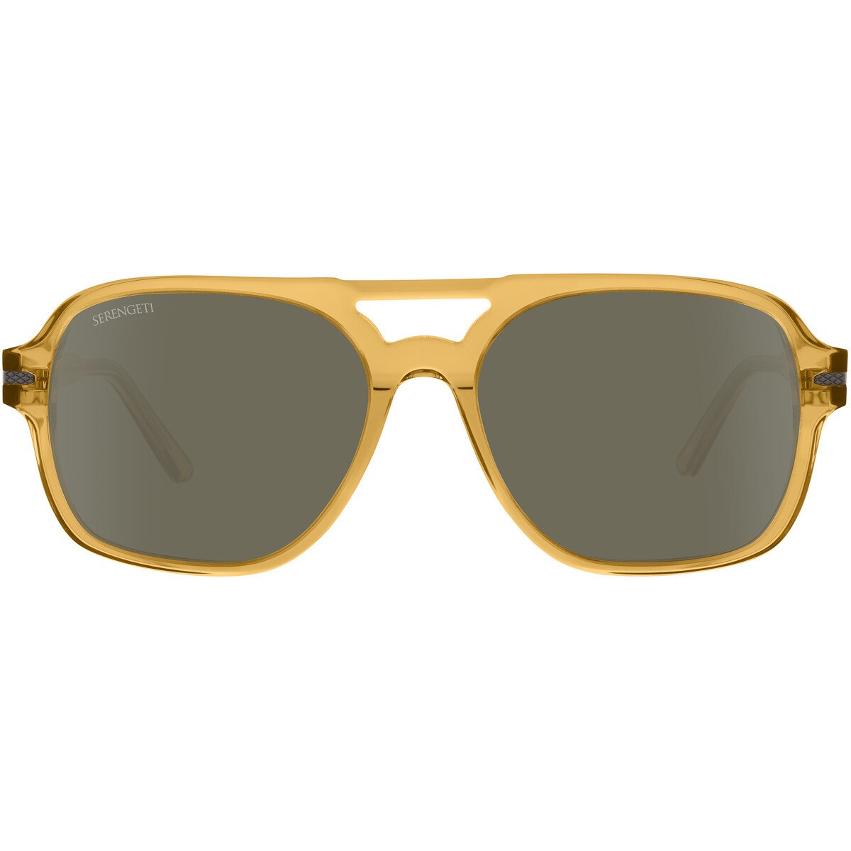 Serengeti Sunglasses with Bronze Frame and Amber Lenses Serengeti SS599005 Brushed Bronze Frames l Mineral Polarized  main image 2
