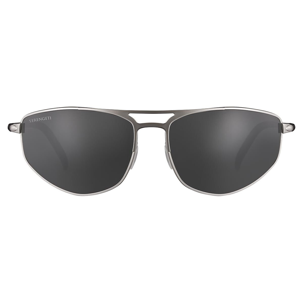 Serengeti Masten Sunglasses Shiny Silver Large
